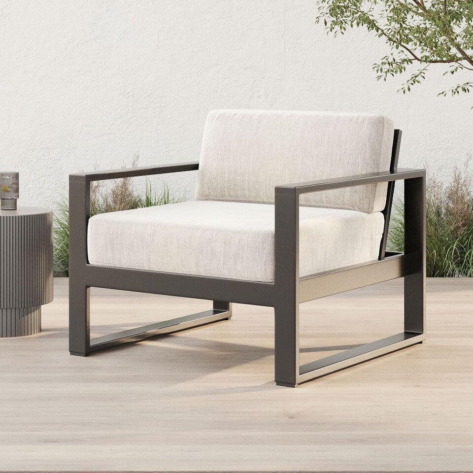Portside Aluminium Outdoor Lounge Chair - West Elm Australia